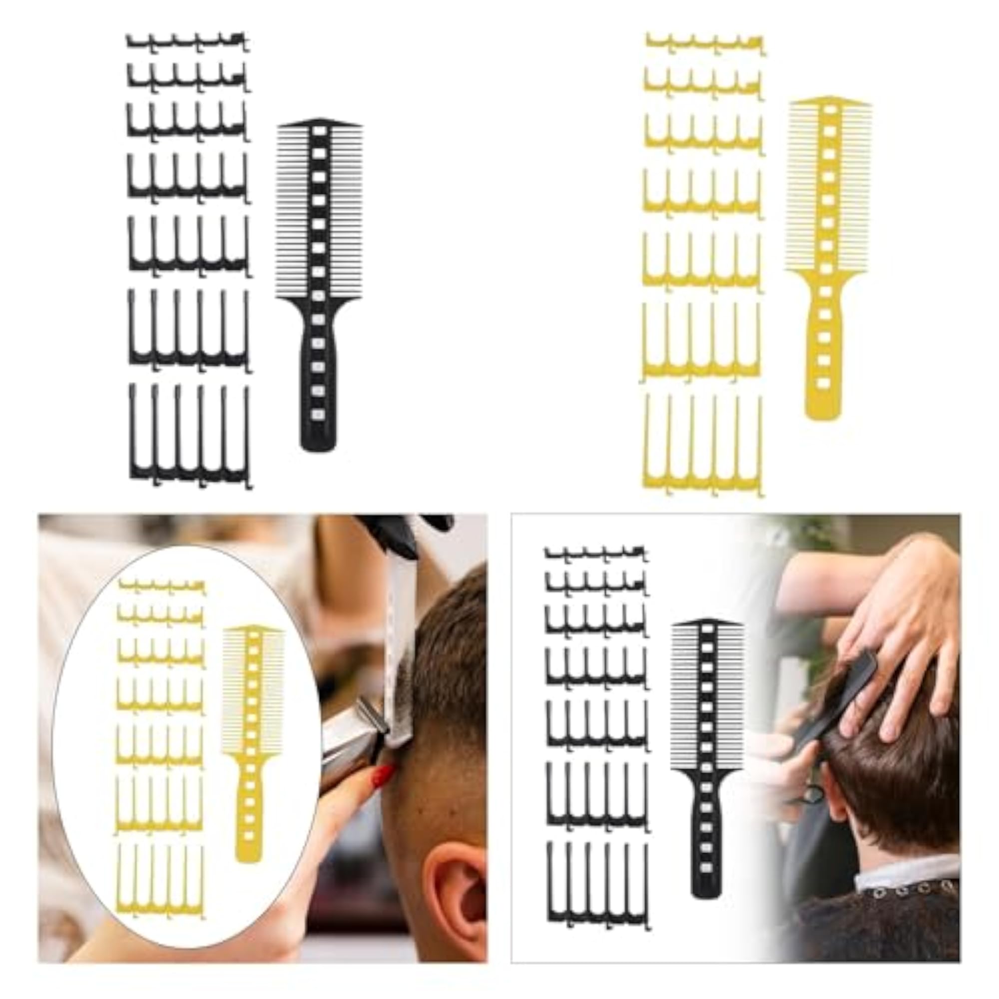 8Pcs DIY Home Hair Cutting Comb Set